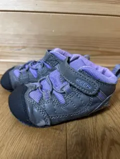KEEN ベビーシューズ グレー/パープル