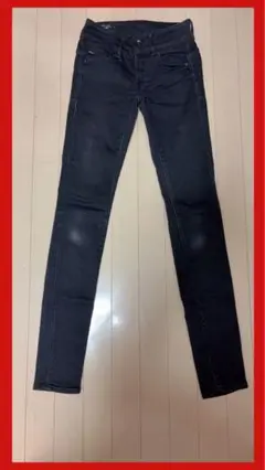 g-star 黒デニム　黒パンツ　スキニーパンツ