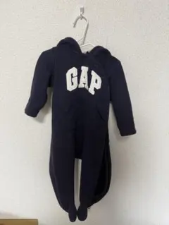 GAP ネイビー ロンパース フード付き