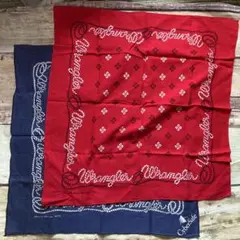 70s〜80s Wrangler バンダナ 2枚セット