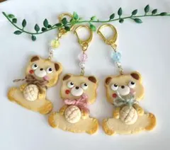 ♡フルーツクリームパイ♡　キャラメル　チャーム　フェイクスイーツ　樹脂粘土 ♡フルーツクリームパイ♡ キャラメル チャーム フェイクスイーツ 樹脂