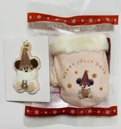 ブラウン 茶色 ディズニー リルリンリン ビスケット キーチェーン クリスマス