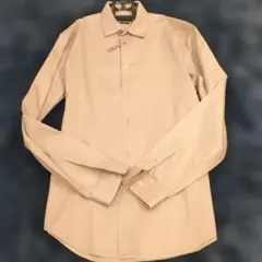 ZARA MAN イエローベージュ スリムフィット 長袖シャツ M