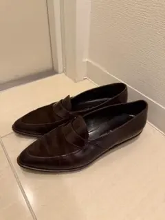 PRADA ダークブラウン ローファー