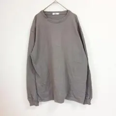 koe コエ 綿100% クルーネック ロングスリーブTシャツ グレー S