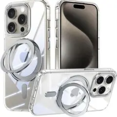 iPhone 14Pro ケース カバー クリア 回転スタンド