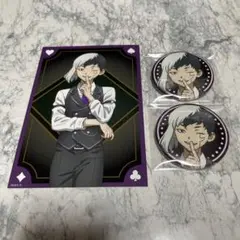 Dr.STONE プリンセスカフェ　あさぎりゲン　缶バッジ　カジノディーラー