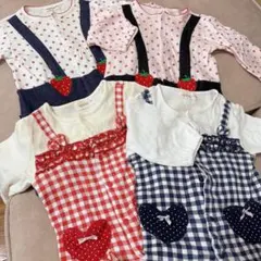 ロンパース４着セット/70サイズ
