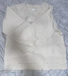 INGNI イング トップス ニットセータークリーム色 アイボリー Vネック