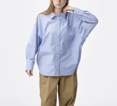 タグ付き新品未使用！ドルマンスリーブストライプシャツ　GU