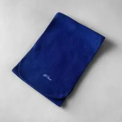 80s90s USA製 L.L.Bean フリースマフラー ロイヤルブルー 青