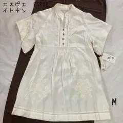 新品タグ付き★エスピエ　ESPIE レース刺繍フレアチュニックブラウス　Mのサムネイル