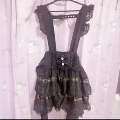 LIZ LISA（リズリサ） メッセージリボンシアーチェックスカパン