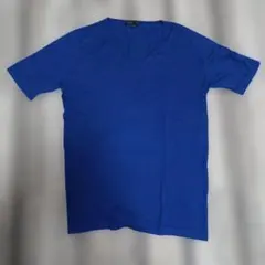 JOHN SMEDLEY Vネック Tシャツ ブルー Sサイズのサムネイル