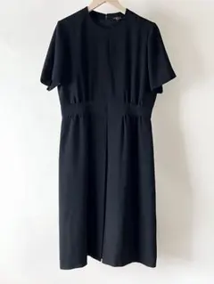 LAPINE ラピーヌ　半袖ワンピース　ブラックフォーマル 15号　冠婚葬祭