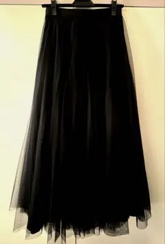 チュール＆サテンリバーシブルスカート／NANO universe