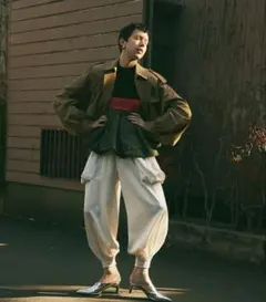 OMMOアラジンパンツ白38サイズ