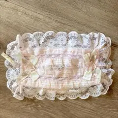 リッシュメゾン レース ピンク ティッシュケース 未使用