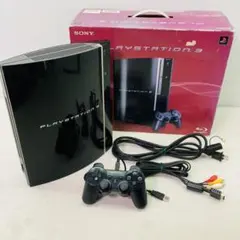 【動作確認済】 箱有 SONY PS3 本体 CECHH00 ブラック ソ10