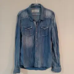 美品【HERITAGE,STONE】デニム長袖シャツ