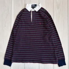 Polo Ralph Lauren ボーダー ラガーシャツ 150 ポニー刺繍