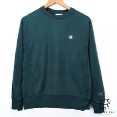 Champion リバースウィーブ スウェット S グリーン