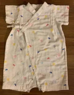 ミキハウス 甚平ロンパース  金魚＆どうぶつ柄