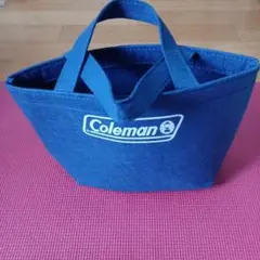 Coleman フエルトトートバッグ(青)【新品未使用品】