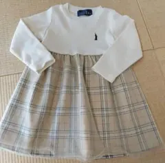 EAST BOY 長袖ワンピース チェック柄