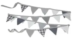 フラッグガーランド　グレー