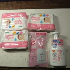 洗浄用化粧水+赤ちゃんのおしり拭き+コラージュフルフル泡石鹸（詰め替え用）