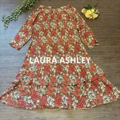 美品 ローラアシュレイ ロングワンピース 花柄 Aライン レディース