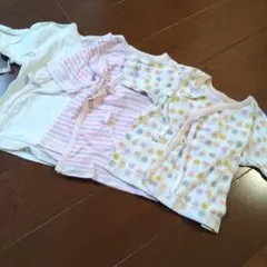 ベビー肌着 3着 ピンク系