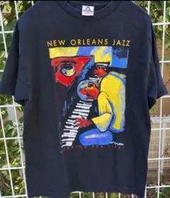 New Orleans Jazz Tシャツ ブラックMサイズ