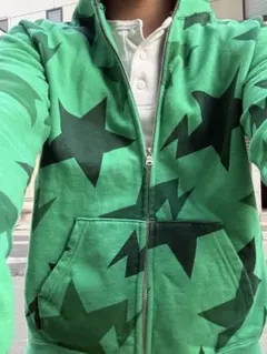 A BATHING APE スター柄 ジップアップパーカーのサムネイル