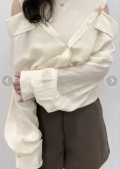 Heather ドッキングシアーシャツ