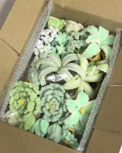 グリーン系 詰め合わせ モールフラワー 枯れない花 ブーケ 花束 アレンジメント