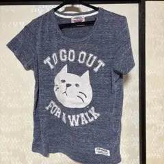 Listen Heartbeat 半袖Tシャツ 猫プリント Mのサムネイル
