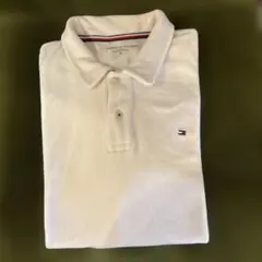 [最終価格]TOMMY HILFIGER パイル地 ポロシャツ ホワイトMのサムネイル