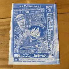 週刊少年ジャンプ　2023年6・7合併号付録　モンキー・Ｄ・ルフィ　P-033