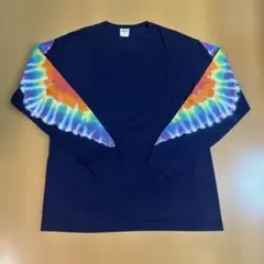 POWER TO THE PEOPLE タイダイ柄長袖カットソー