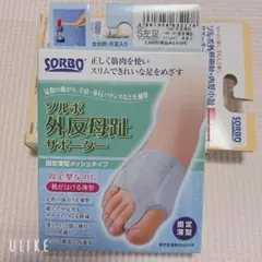 ソルボ 外反母趾サポーター 固定薄型メッシュタイプ S左足