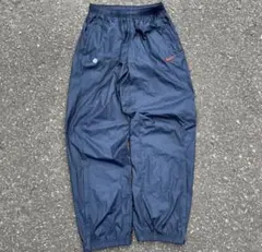 00s NIKE ナイキ ナイロンパンツ y2k ネイビー 刺繍 M