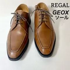 REGAL リーガル ブラウン 24.5cm　革靴　GEOX ジェオックス