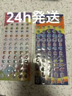 セリア　たまごっち　プチプチシール　ぷっくりシール　ぷくぷくシール