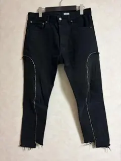 OLDPARK リメイクデニムパンツ　ブラックのサムネイル