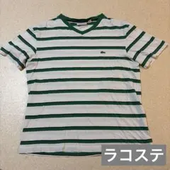 LACOSTE Tシャツ ボーダー Lサイズ
