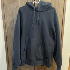 GU ネイビーフード付きスウェットパーカー