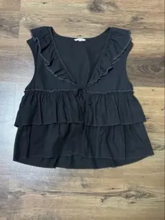 Samansa Mos2 フリルティアードベスト