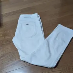 EMPORIO ARMANI ホワイト ストレートデニム
